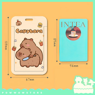 Bao Đựng Thẻ Nhân Viên Nhựa ABS Phong Cách Capybara Đáng Yêu Vui Nhộn - Mẫu Hoạt Hình Ngộ Nghĩnh