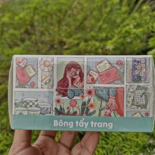 Bông tẩy trang hàng tặng u ni lever 40 miếng