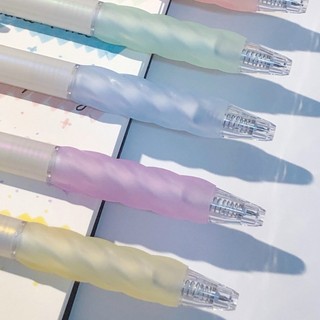 (1 Bút Tặng 2 Lõi) Bút Bi Gel Mực Màu Đen Ngòi 0.5mm Vỏ Màu Pastel Ngọt Ngào_Joy Office