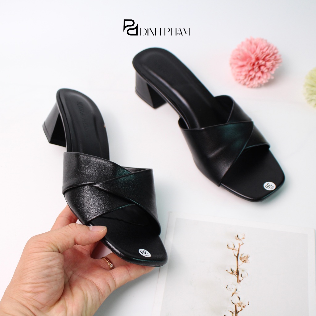 Dép quai vạt cao 3p mềm mại êm chân kèm đế cao su non chống trơn trượt, có cả bigsize