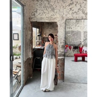 Áo Yếm Cột Dây Sau Lưng Dáng Ngắn Phong Cách Quyến Rũ Sexy