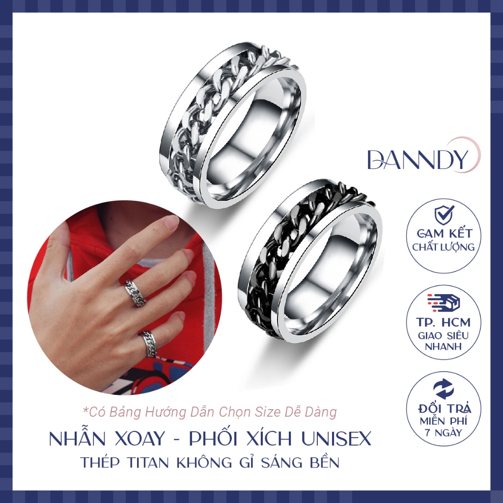 Men's 925 Silver Ring by Dandy - Unisex Accessories