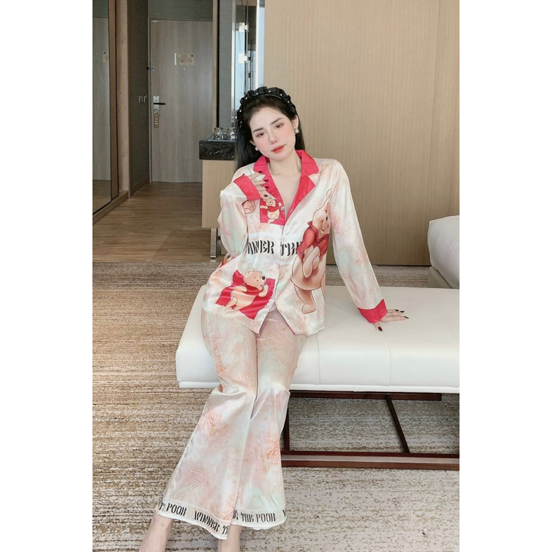 TỔNG HỢP MẪU Tay Dài- Đồ bộ set ngủ mặc nhà pijama lụa XƯỚC Saraht mịn mát