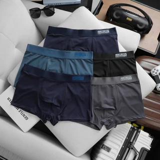 Quần Sịp Đùi Boxer Nam (40-110kg) cao cấp MẪU LUXURY DS thun lạnh, Sịp Nam Menswear co dãn 4 chiều lịch lãm T116