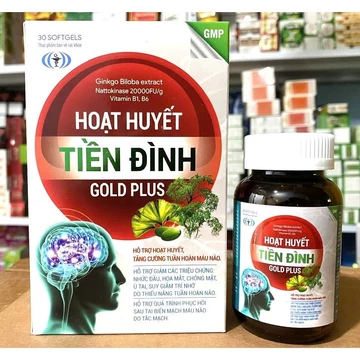 Hoạt huyết tiền đình gold plus Chính hãng - Giúp hoạt huyết , hết rối loạn tiền đình , đau dầu 30V