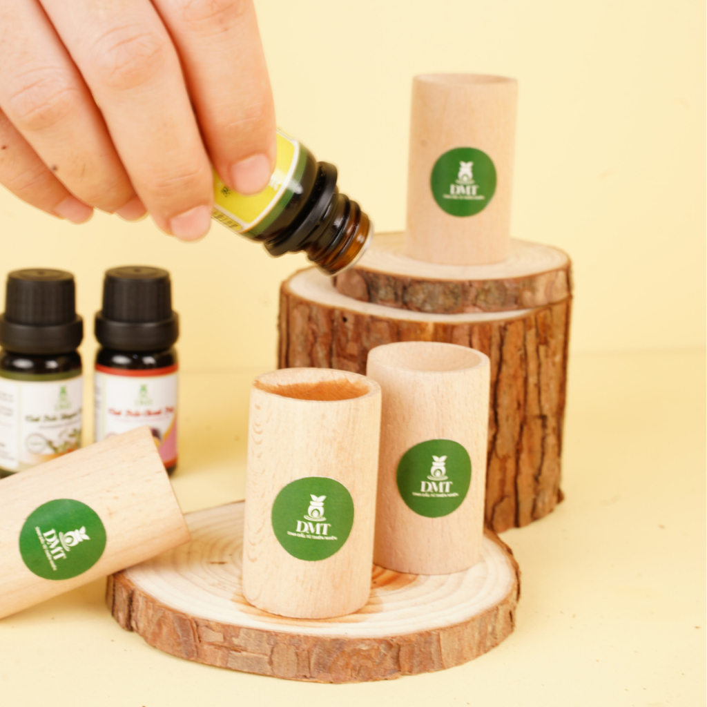 Đế gỗ khuếch tán tinh dầu DMT - Dụng cụ khuếch tán gỗ, khuếch tán tinh dầu, hương thơm tỏa tự nhiên