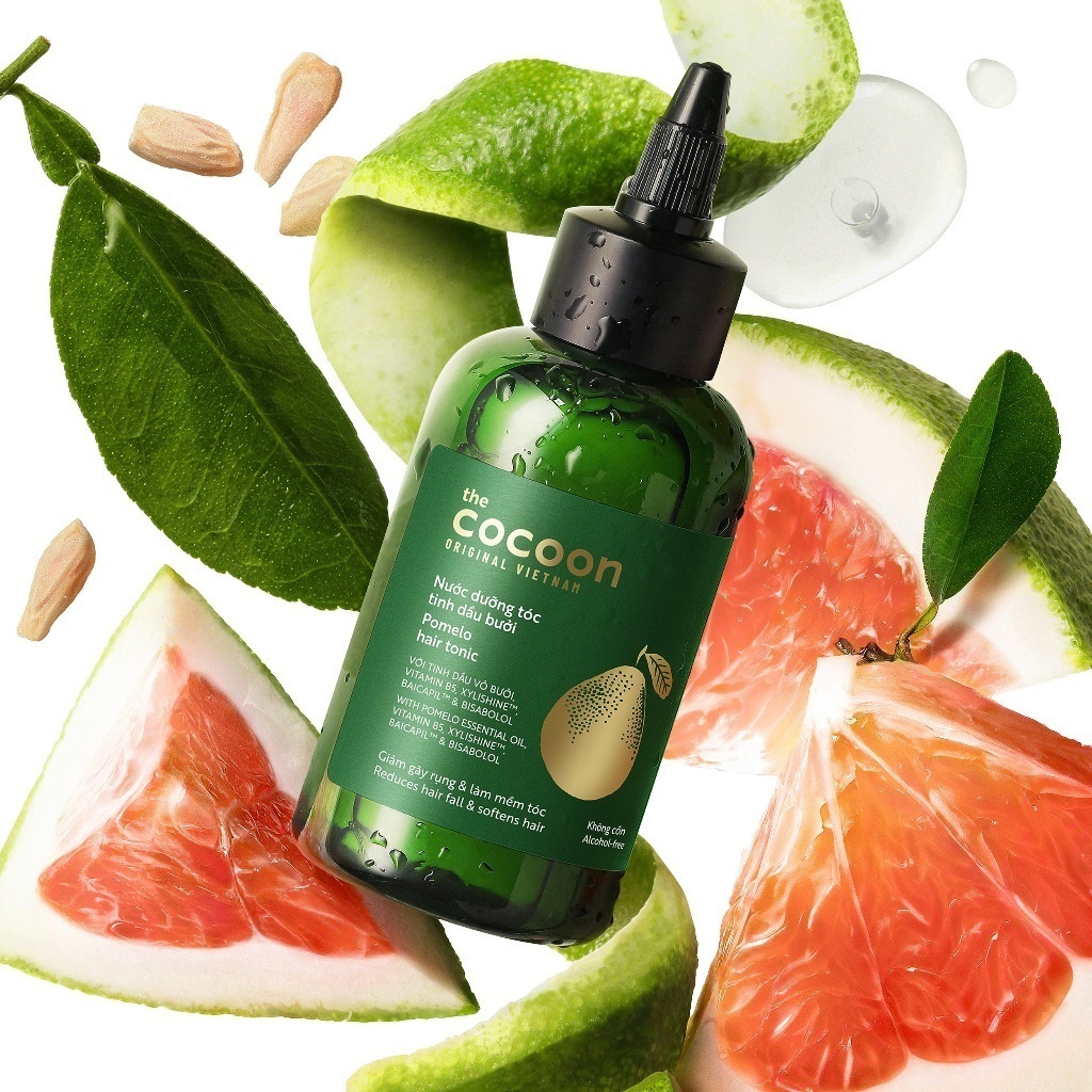 Ảnh Bigsize Nước dưỡng tóc tinh dầu bưởi pomelo cocoon 310ml thuần chay - Bản Nâng Cấp 1