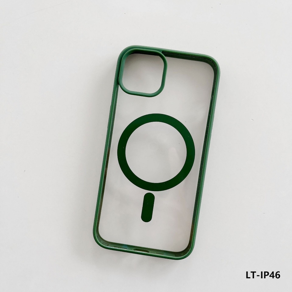 [ IPHONE 16 ] Ốp Điện Thoại Từ Tính lưng cứng viền màu P46 KOLEAD đạt chuẩn chống va đập Iphone 14 15 16 Plus Pro Promax