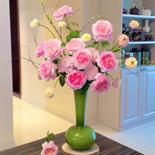 (Giá dùng thử) Bình/ Lọ Cắm Hoa Thủy Tinh Cổ Cao Phong Cách Nghệ Thuật Bắc Âu Trang Trí Decor Nhà