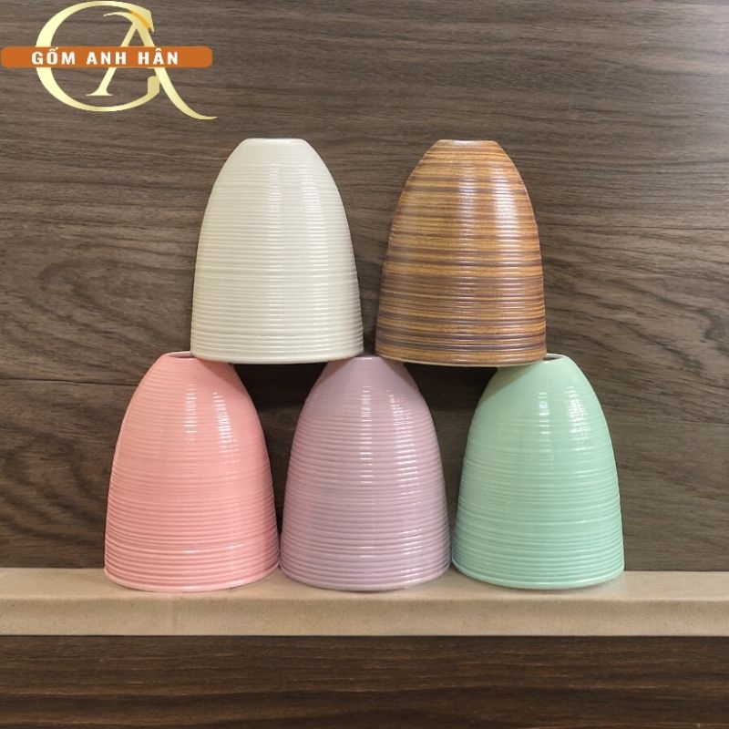 Chuông mini cắm hoa kẽm, lọ hoa, bình gốm Bát Tràng