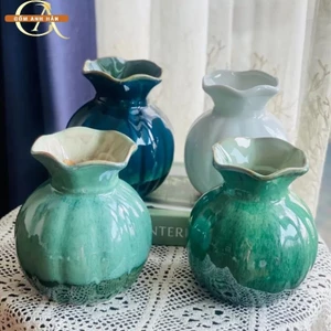 Bình cắm hoa men hỏa biến cắm trang trí, Decor