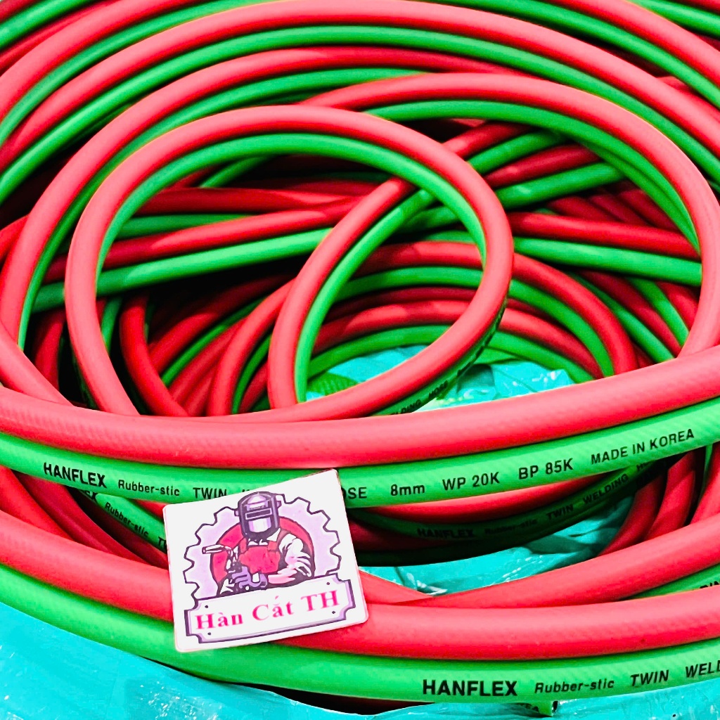 [ 50 Mét ] Ống Dây Gió Đá Hanflex Hàn Quốc 8.0mm, Dây Hơi Đôi Oxy Gas ...
