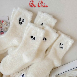 Tất nữ lông chồn 5 biểu cảm kute cổ cao dày dặn - Tất, vớ nữ T 806 /  T901 BC_CHIC LINGERIE