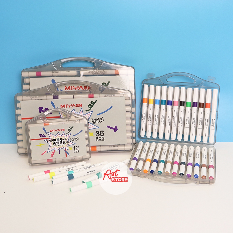 [Art Store] Bút Acrylic Maker Pen MIYA 12M|24M|36M|48M (SINGLE HEAD ...
