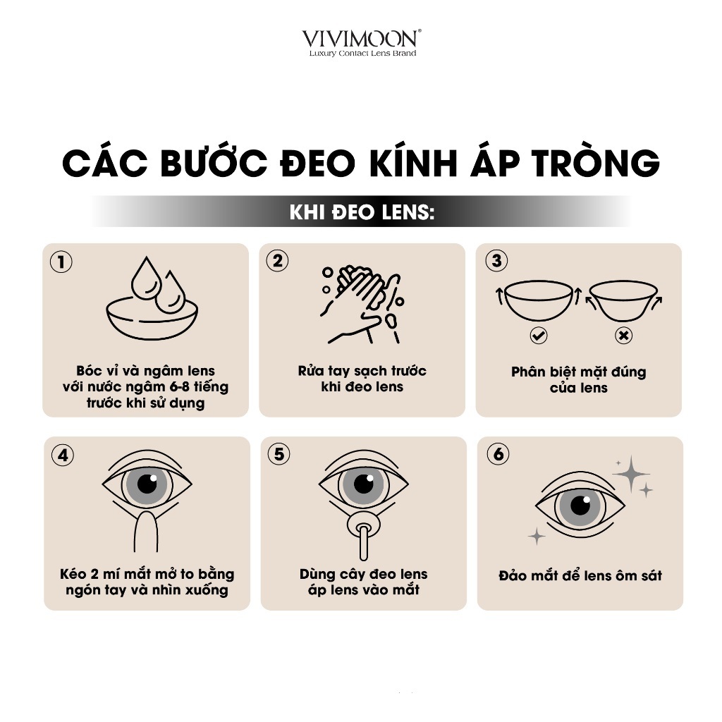 Lens cận xám đậm giãn nhẹ cho mắt thở Sapa Gray Vivimoon 6 tháng | BigBuy360 - bigbuy360.vn
