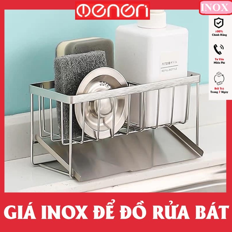 Kệ Inox Để Đồ Rửa Chén Bát Lavabo Có Khay Hứng Nước Tiện Lợi - OENON ...