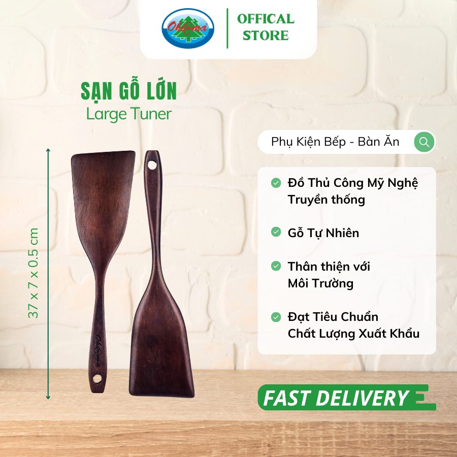 Ảnh Sạn Gỗ Lớn Ohiama Large Tuner | Dụng Cụ Nhà Bếp, Nấu Ăn, Trang Trí, Đồ Thủ Công VNXK, Tết 1