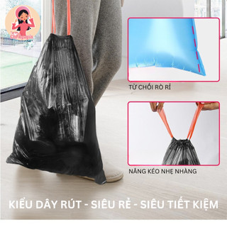 🛍️ SIÊU RẺ Combo 5 cuộn, tổng cộng 75 túi rác – lựa chọn hoàn hảo cho mọi nhu cầu vứt rác hàng ngày!