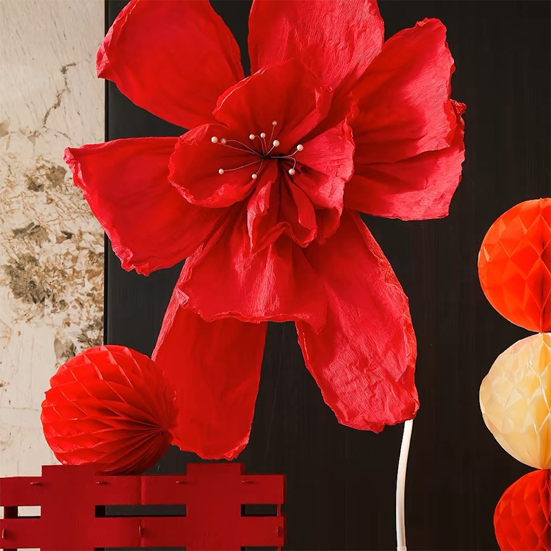 Hoa giấy khổng lồ decor trang trí sự kiện, lễ tết, đám cưới, sinh nhật - Kem Shop K44