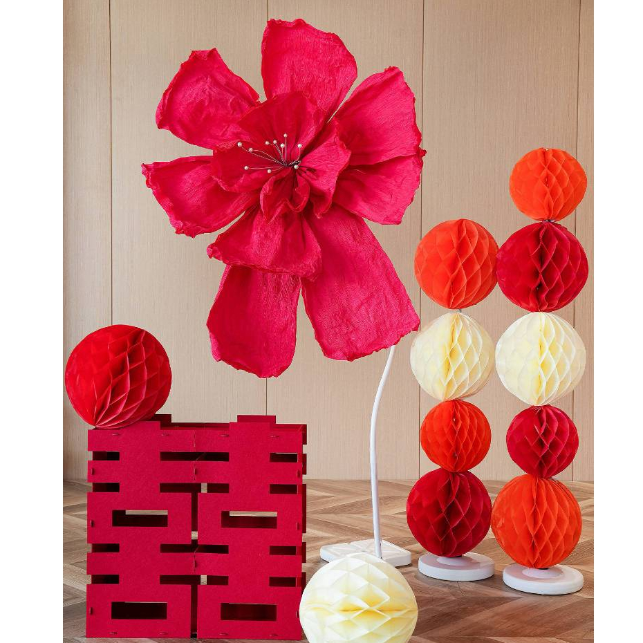 Hoa giấy khổng lồ decor trang trí sự kiện, lễ tết, đám cưới, sinh nhật - Kem Shop K44