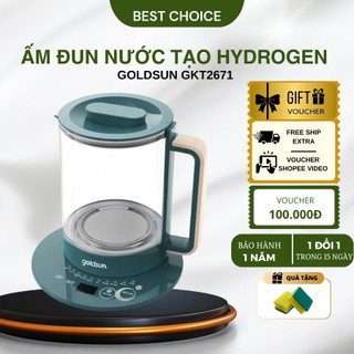 Ấm đun nước tạo Hydrogen Goldsun GKT2671 dung tích 1,7L - 10 chế độ nấu thông minh, dễ điều chỉnh
