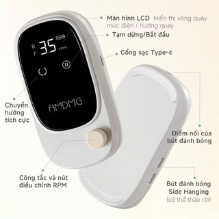 Máy mài tích điện AMDMG D340 chính hãng - máy chạy siêu êm bảo hành 1 tháng