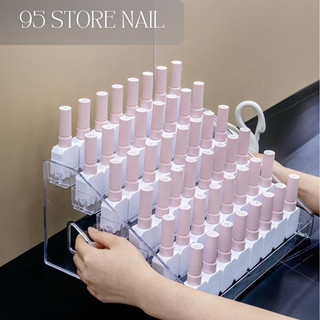 Kệ meka đựng chai sơn - kệ 7 tầng trưng bày sơn gel màu trong suốt