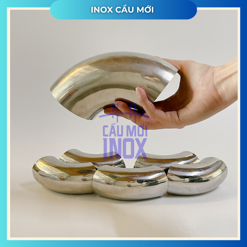 Cút Inox 304 (Việt Nam) - Kích Thước D76-D89 | Cút Hàn, Co Inox 90 độ chất lượng cao, hàng dày
