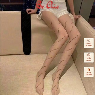 Quần tất chữ cá tính - Quần tất, vớ quần tang hình in chữ chất liệu siêu mỏng, siêu dai, mềm mịn QT 9083 BC_CHIC LIN9083