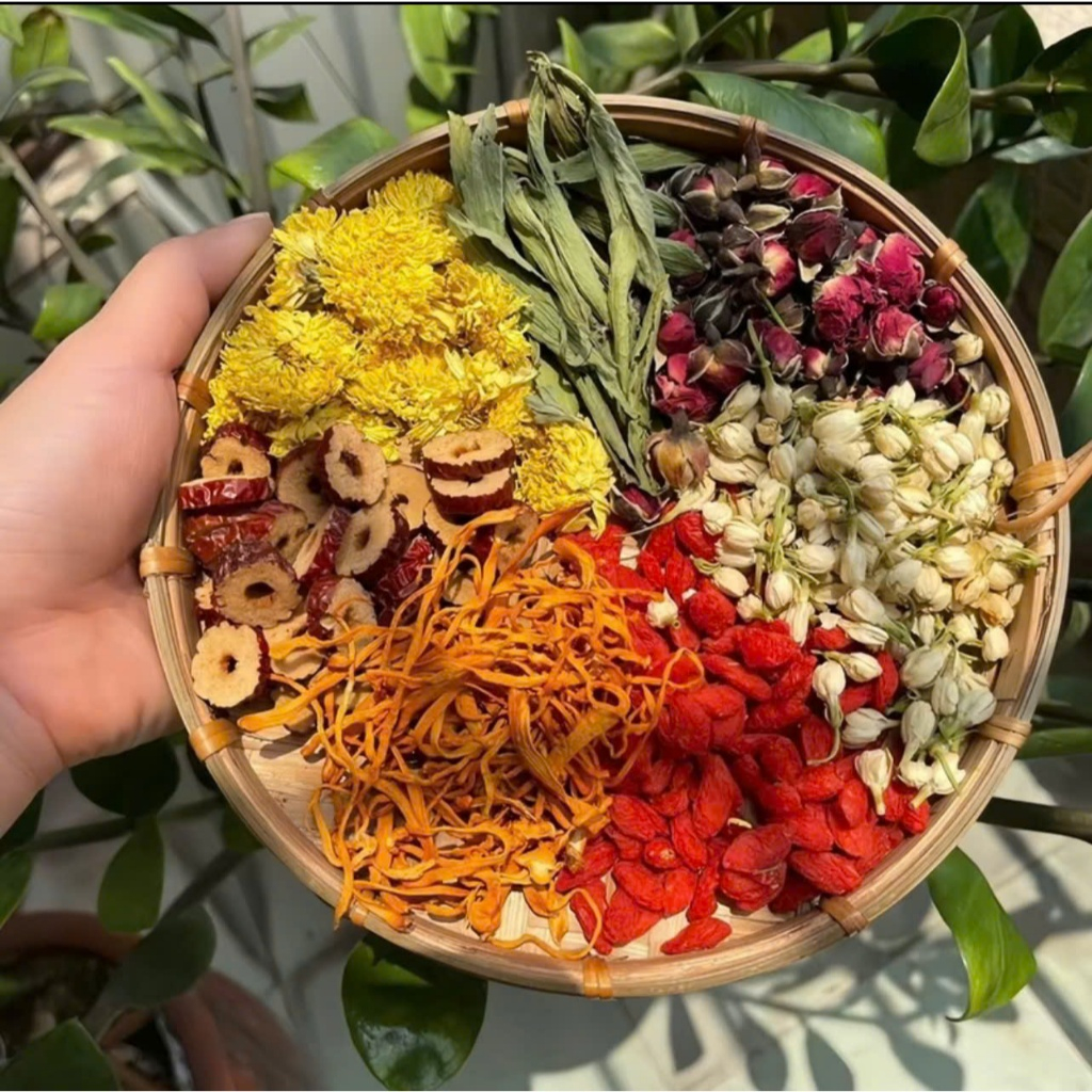 Ảnh Trà Đông Trùng Hạ Thảo 7 Vị Thảo Mộc Camifarm Thanh Lọc, Đẹp Da, Giữ Dáng, Ngủ Ngo 3