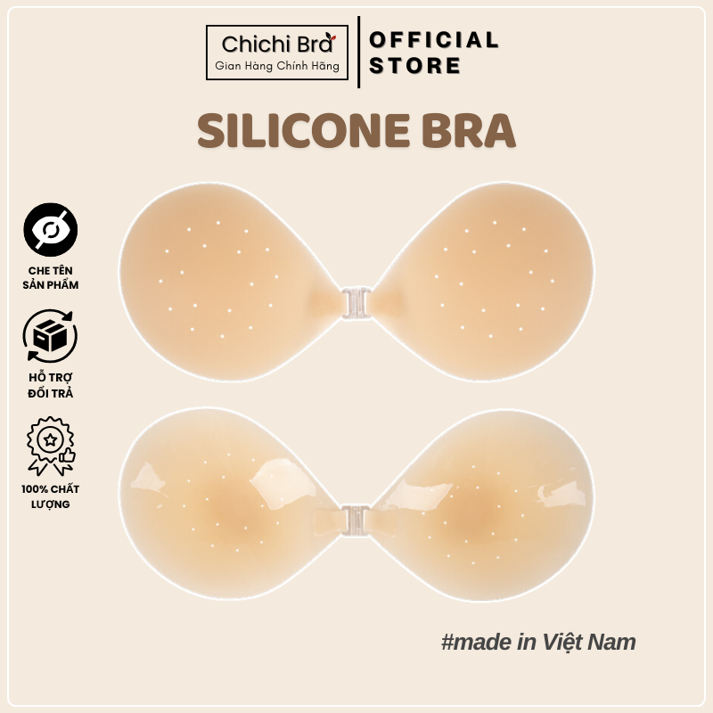 Miếng Dán Ngực Siêu Mỏng Tàn Hình Có Lỗ Thoáng Khí Sử Dụng Được Nhiều Lần Cao Cấp ChichiBra - 4951