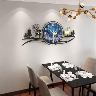 (Mới 2026) Đồng hồ treo tường sang trọng trang trí phòng khách/ Đồng hồ cao cấp/ Đồng hồ decỏ đẹp