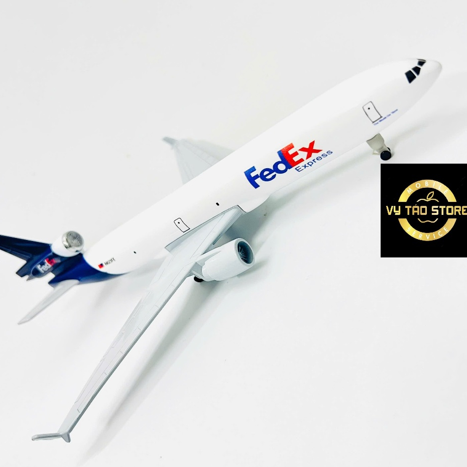 MÁY BAY VẬN TẢI TOÀN CẦU HÃNG FEDEX EXPRESS MD-11 TỈ LỆ 1:400 KIM LOẠI ĐÚC NGUYÊN KHỐI SƠN TĨNH ĐIỆN CAO CẤP