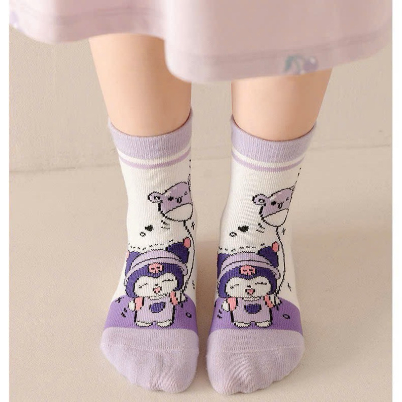 tất cho bé gái.  Sét 10 đôi tất trẻ em hoạt hình kurOmi, melody
