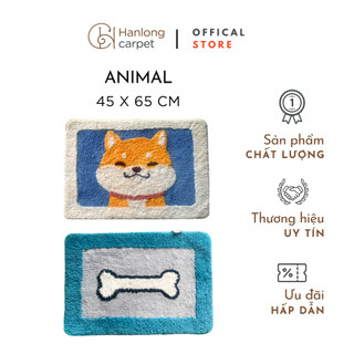 [H] Thảm bếp chùi chân decor ANIMAL thấm hút tốt, đế cao su non chống trượt, hình thú cưng dễ thương