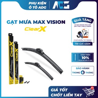 Gạt mưa kính lái Silicon cao cấp Hàn Quốc ClearX MaxVision - Lưỡi gạt phủ Teflon siêu sạch, bền bỉ | Phụ kiện ô tô ADG