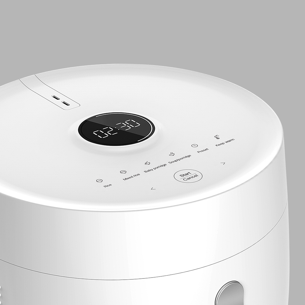 Nồi cơm điện tử LocknLock Pearl Rice Cooker 1L EJR376WHT hẹn giờ, giữ ấm 12h - K-MALL