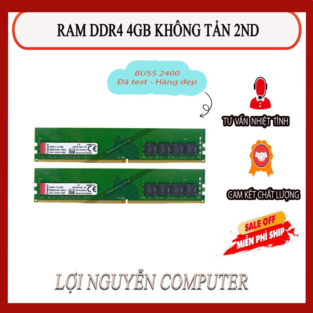 RAM DDR4 4GB BUS 2133- 2400 KHÔNG TẢN 2ND | Shopee Việt Nam