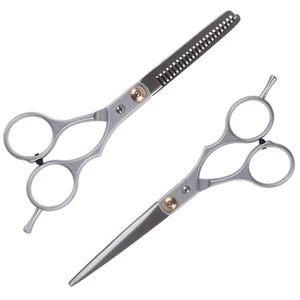 Combo 2 Kéo – Kéo Cắt Tóc Và Kéo Tỉa Tóc Thép Không Gỉ – Sắc Bén, An Toàn, Dễ Sử Dụng