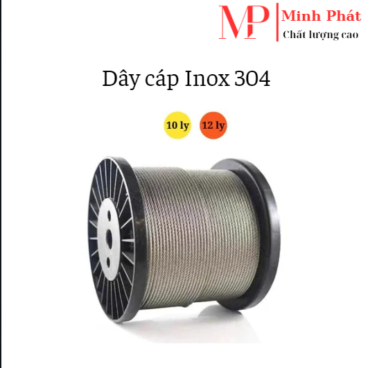 Dây cáp Inox 304 loại 4mm 5mm 6mm | Shopee Việt Nam