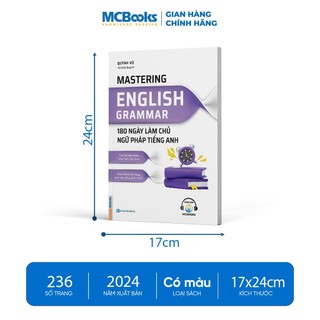 Sách - Mastering English Grammar – 180 Ngày Làm Chủ Ngữ Pháp Tiếng Anh