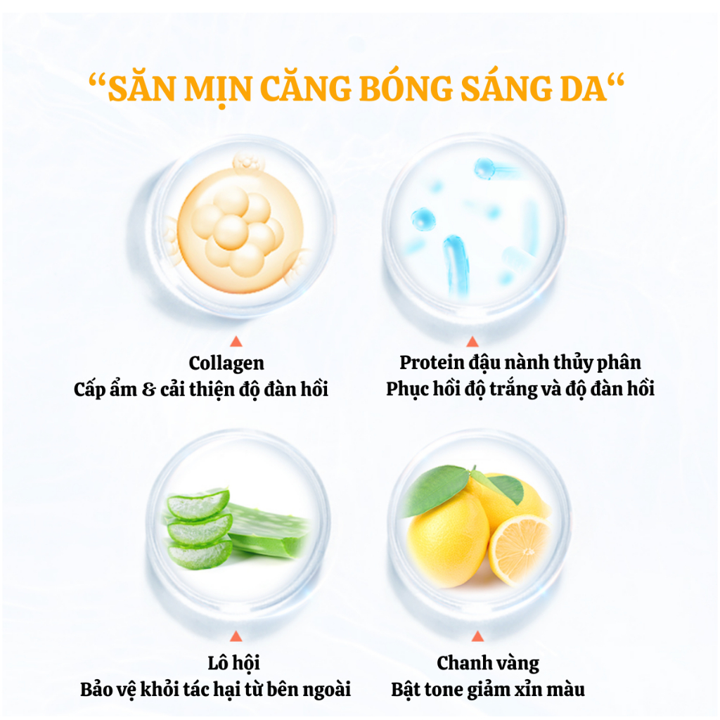 [Bản Đài] Hộp 8 miếng mặt nạ My beauty diary cấp ẩm, mềm mịn, sáng da, săn chắc 23ml/miếng