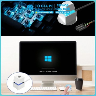 Nút nguồn PC công tắc keycap bàn phím cơ blue switch khởi động máy tính có LED RGB Decor để bàn 5 mét