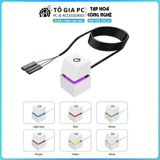 Nút nguồn PC công tắc keycap bàn phím cơ blue switch khởi động máy tính có LED RGB Decor để bàn 5 mét