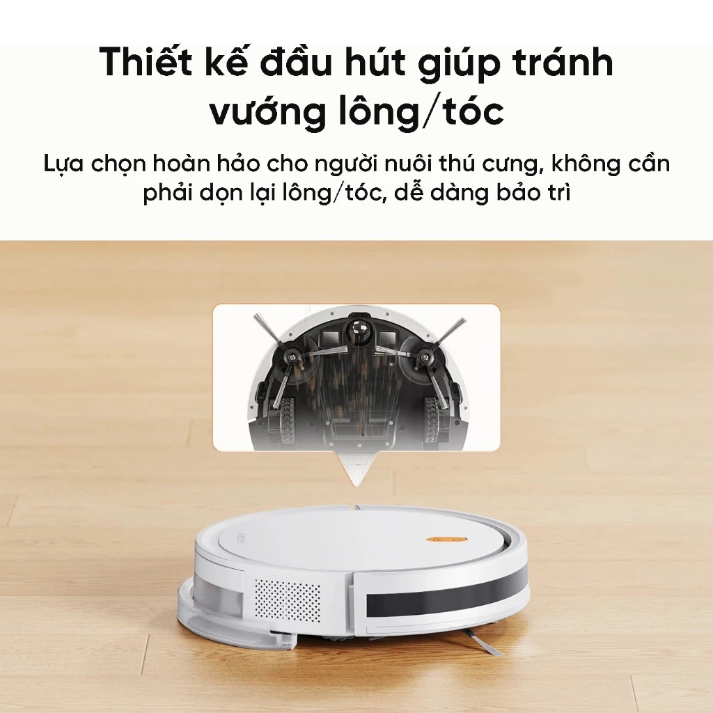 Xiaomi Vacuum E5 Robot Hút Bụi Thông Minh - Lực hút 2000Pa, 150m2 - Ba Cấp Độ Hút
