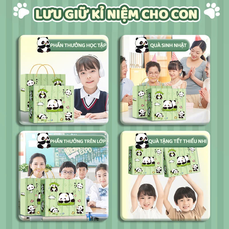 Bộ Văn Phòng Phẩm Gấu Trúc Dễ Thương – Hộp Quà Đồ Dùng Học Tập Tặng Sinh Nhật, Quà Tốt Nghiệp Cho Bé