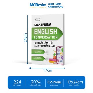 Sách - Mastering English Conversation – 180 Ngày Làm Chủ Giao Tiếp Tiếng Anh