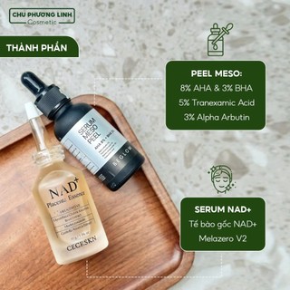 Combo peel da Meso và Serum NAD + Cecrkn - Tái tạo, phục hồi, căng bóng, mờ thâm CB0140