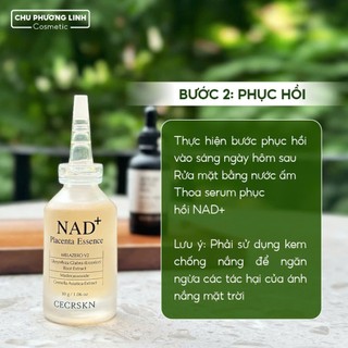 Combo peel da Meso và Serum NAD + Cecrkn - Tái tạo, phục hồi, căng bóng, mờ thâm CB0140