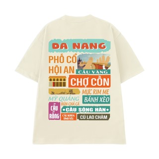 Áo Thun NGỐ TEE 63 Tỉnh Thành - Tỉnh ĐÀ NẴNG Form Unisex Rộng Rãi Vải Cotton 75 Thoáng Mát